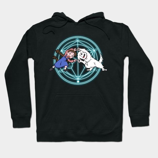 Fullmetal alchemist fusion - cyan glow Hoodie by FunartsbyM